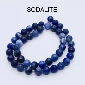 Natural Gemstone Beads, (SODALITE) 8mm