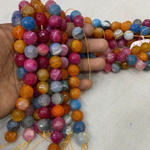 Onyx Stone Beads, 14mm, Round, Multicolor