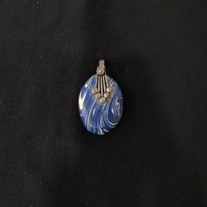 1 Piece Gemstone Pendant Silver Finish | MultiColour Centre Pendant 1 to 2.5 Inch | For Necklace Making