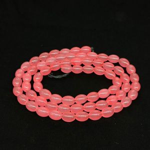 Oval Glass Beads, 8x11mm,peachish Pink