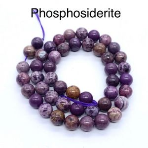 Natural Gemstone Beads, (PHOSPHOSIDERITE) 8mm