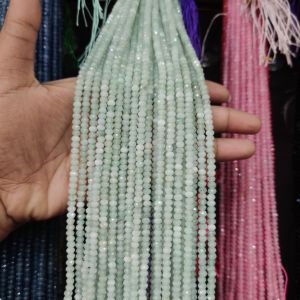 Agate Rondelle, 4x2mm, Pastel Green