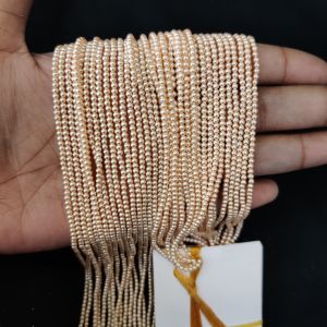 Swarovski Replica Pearls (Good Shine), Very Light Gold, 2mm