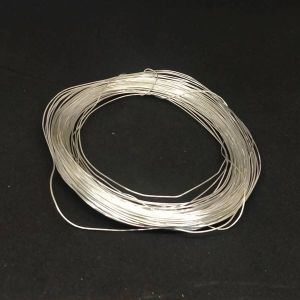 Wire wrapping wire, 24 gauge, Silver, Pack of 45 to 50gms