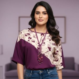  Boho Knot Necklace – Adjustable 2-Line Long Beaded Statement Necklace | Multi-Gem Beads | Wear as Knot Style / Layered Style