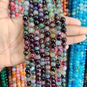 Onyx Beads, 8mm, Round, Multicolor