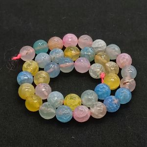 Onyx Stone Beads, 10mm, Round, Light Pink Double Shade