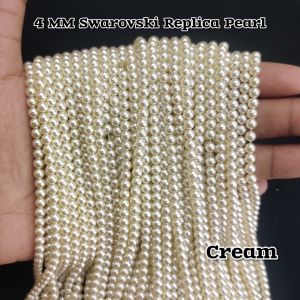 Swarovski Replica Pearls (Good Shine),Cream, 4mm