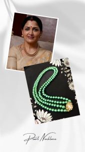  Kushboo : 2 Layer Glass Pearl Necklace with Zircon Magnetic Clasp – KUSHBOO-Inspired Elegance