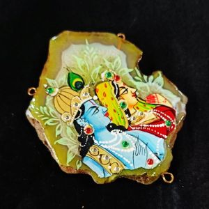 Radha Krishna Pendant, Multicolor(2* Inch)