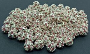 Rhinestone Balls 6mm - Light Pink