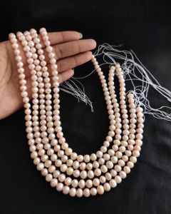 AAA Quality Fresh Water Pearls, potato, 6-7mm, Pink
