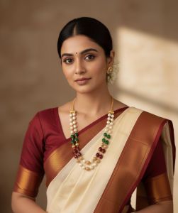 Hot seller : 100 necklaces sold every month : Two layer Pearls and Quartz necklace