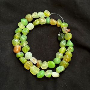 Agate Nuggets, 8-10mm Approx, Parrot Green