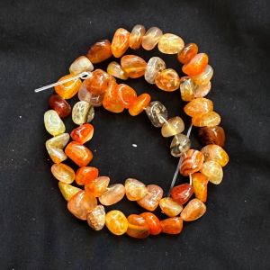 Agate Nuggets, 8-10mm Approx, Orange