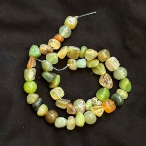 Agate Nuggets, 8-10mm Approx, Light Green