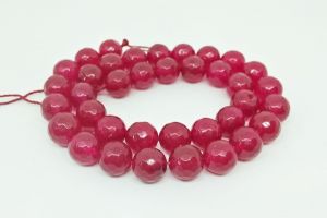 Natural Agate Beads, Faceted, 10mm,pink