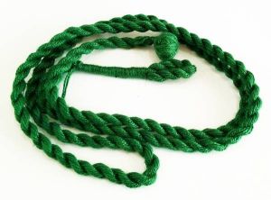 Cotton rope (Dori), 34- 36" Long (Adjustable), Dark Green