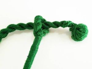 Cotton rope (Dori), 34- 36" Long (Adjustable), Dark Green