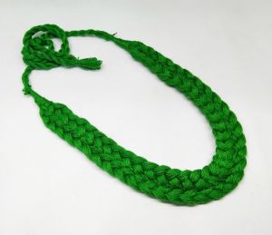 Cotton Dori, (Braided Necklace Cord), Adjustable, Dark Green