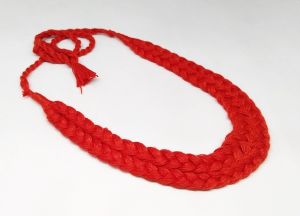 Cotton Dori, (Braided Necklace Cord), Adjustable, Red