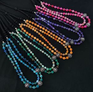 2 Layer Onyx Necklace, Assorted, Pack Of 5 Colors