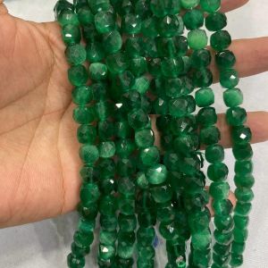 Monolisa Laser Cut Square Beads, 8mm, Green
