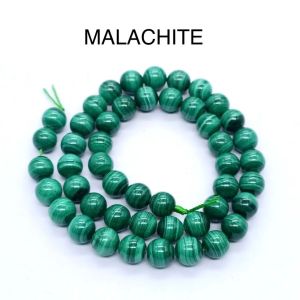 Natural Gemstone Beads, (MALACHITE ) 8mm