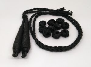 A combo of adjustable Dori and Beads - Black