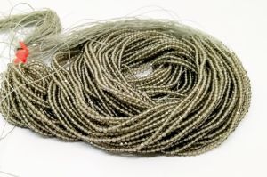 2mm Hydro (Glass) Beads, Round, Light Grey