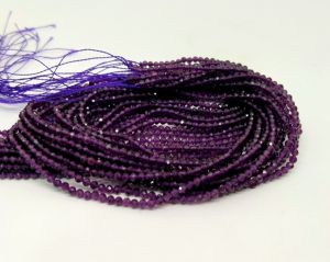 2mm Hydro (Glass) Beads, Round, Dark Purple Pack Of 5 Strings