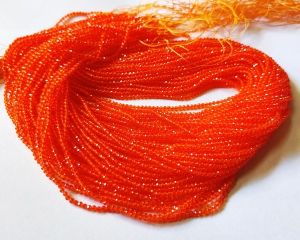 2mm Hydro (Glass) Beads, Round,Bright Orange