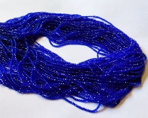 2mm Hydro (Glass) Beads, Round, Royal Blue 