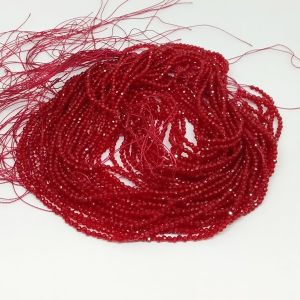 2mm Hydro (Glass) beads, round, Dark Red