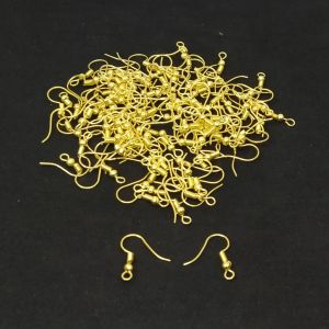 Fish Ear Hooks, Gold Color