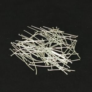 Flat Headpins, Antique Silver, Pack of 25GRMS
