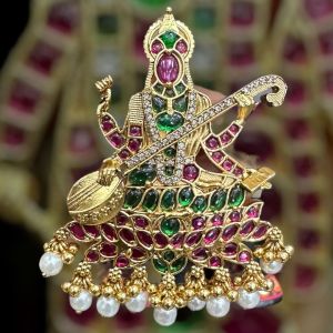 Jadau Pendant, Saraswathi