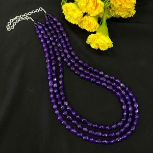 3 Layer Quartz Beads Necklace