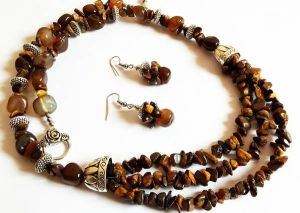 Gemstone Chip necklace - Tiger Eye