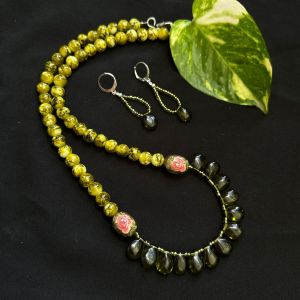 Monolisa Drops With Japanese Beads And With Printed Glass Beads 