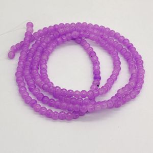 Glass beads, Round, Plain, 4mm, Lavender