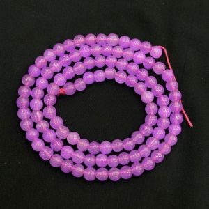 8mm, Glass Beads, Round, Lavender