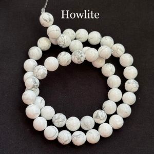 Natural Gemstone Beads, Howlite, 8mm