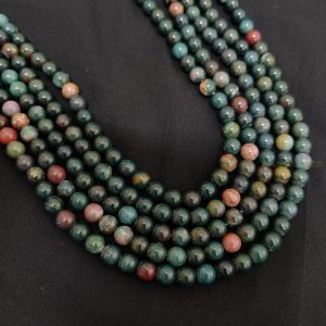 Navrabeads Indian Agate Stone Beads 8mm – 15 Inch String | Approx. 44–48 Beads for Jewellery Making