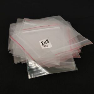 Zip Lock Cover Pouch, 2x3 (Pack Of 100 Pcs)