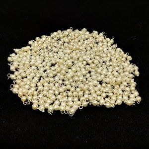 Pearl Loreals, 3mm With Silver Finish, Microplated, Pack Of 250 Gms