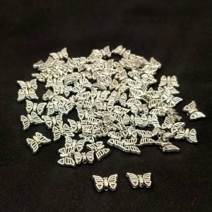 Antique Silver Charms, Butterfly, Pack Of 25 grm