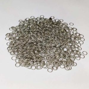Jump rings, 6mm, Dull Silver Pack of 10 gms