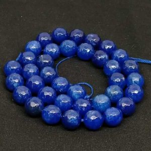 Agate Beads, 10mm, Round, Ink Blue