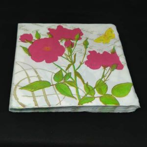Decoupage Paper Napkin Tissue, 33x33cms, Pack Of 5 Pieces
